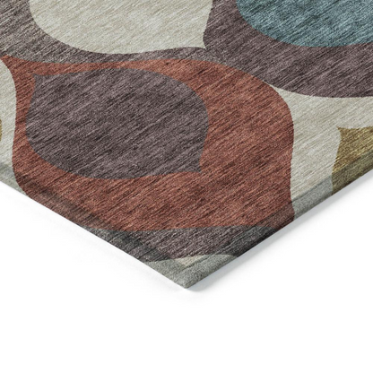 Start2Finish Chantille ACN749 brown 8x10 rug with soft woven texture and intricate pattern, perfect for living room or bedroom decor.