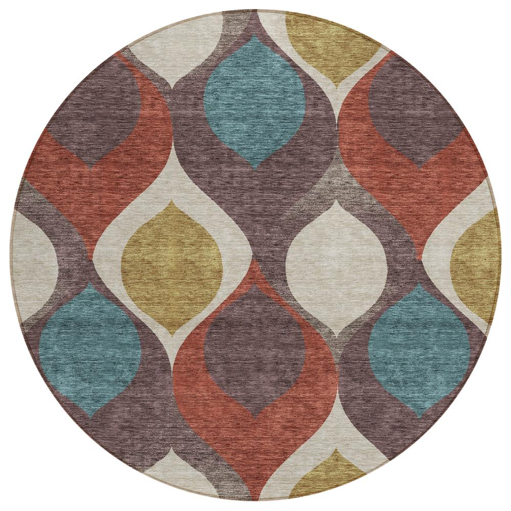 Start2Finish Chantille ACN749 brown 8x8 rug with soft textured surface, ideal for living room or bedroom decor.