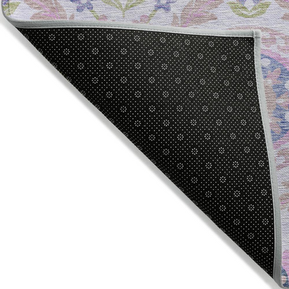 Start2Finish Chantille ACN751 pink 8x8 rug with soft, plush texture and decorative pattern, perfect for living room or bedroom decor.