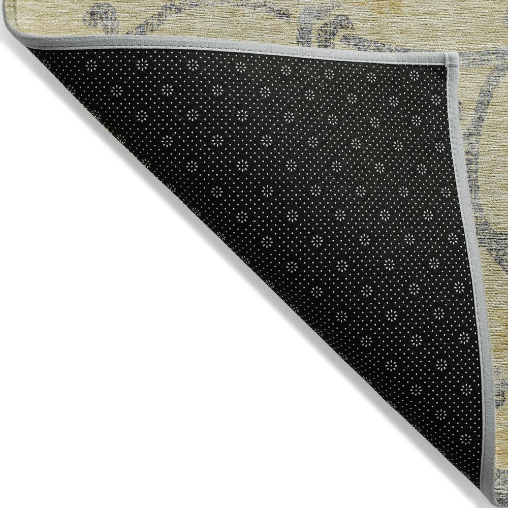 Start2Finish Chantille ACN762 Gold 8x10 rug with intricate patterns and soft texture, displayed on a neutral flooring.