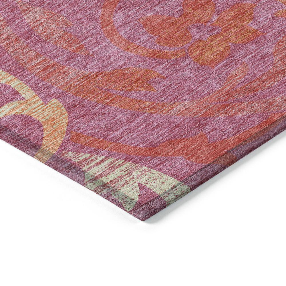 Start2Finish Chantille ACN764 pink 8x10 rug with soft, plush texture and decorative pattern for living room or bedroom decor.
