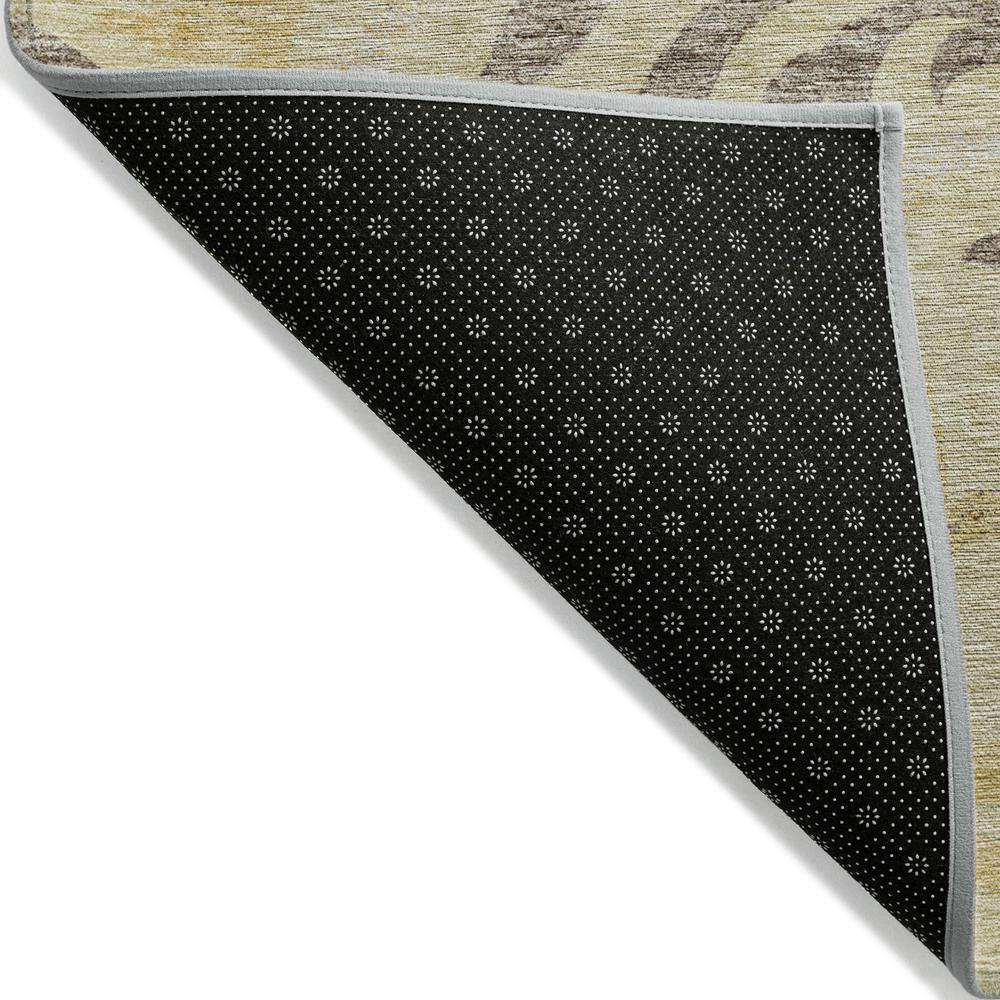 Start2Finish Chantille ACN764 gold 8x10 rug with intricate pattern, soft texture, ideal for living room or bedroom decor.