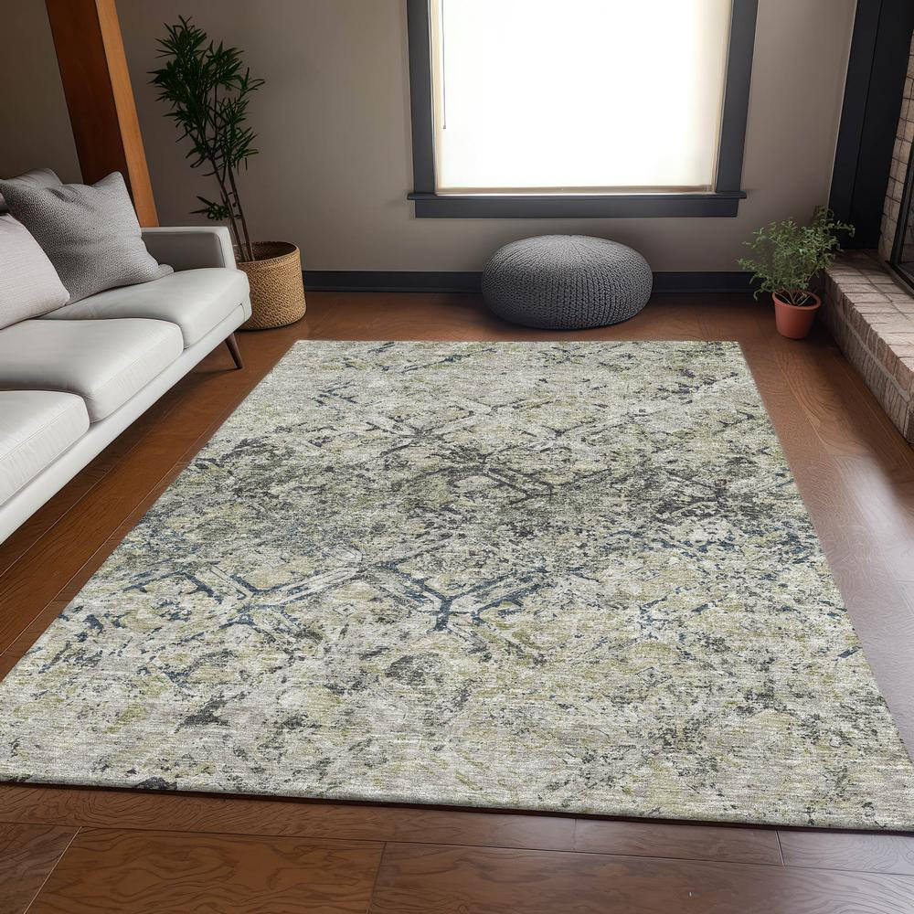Gray Chantille ACN768 rug by Start2Finish, 10x14 feet, plush textured area rug with intricate pattern and soft pile.