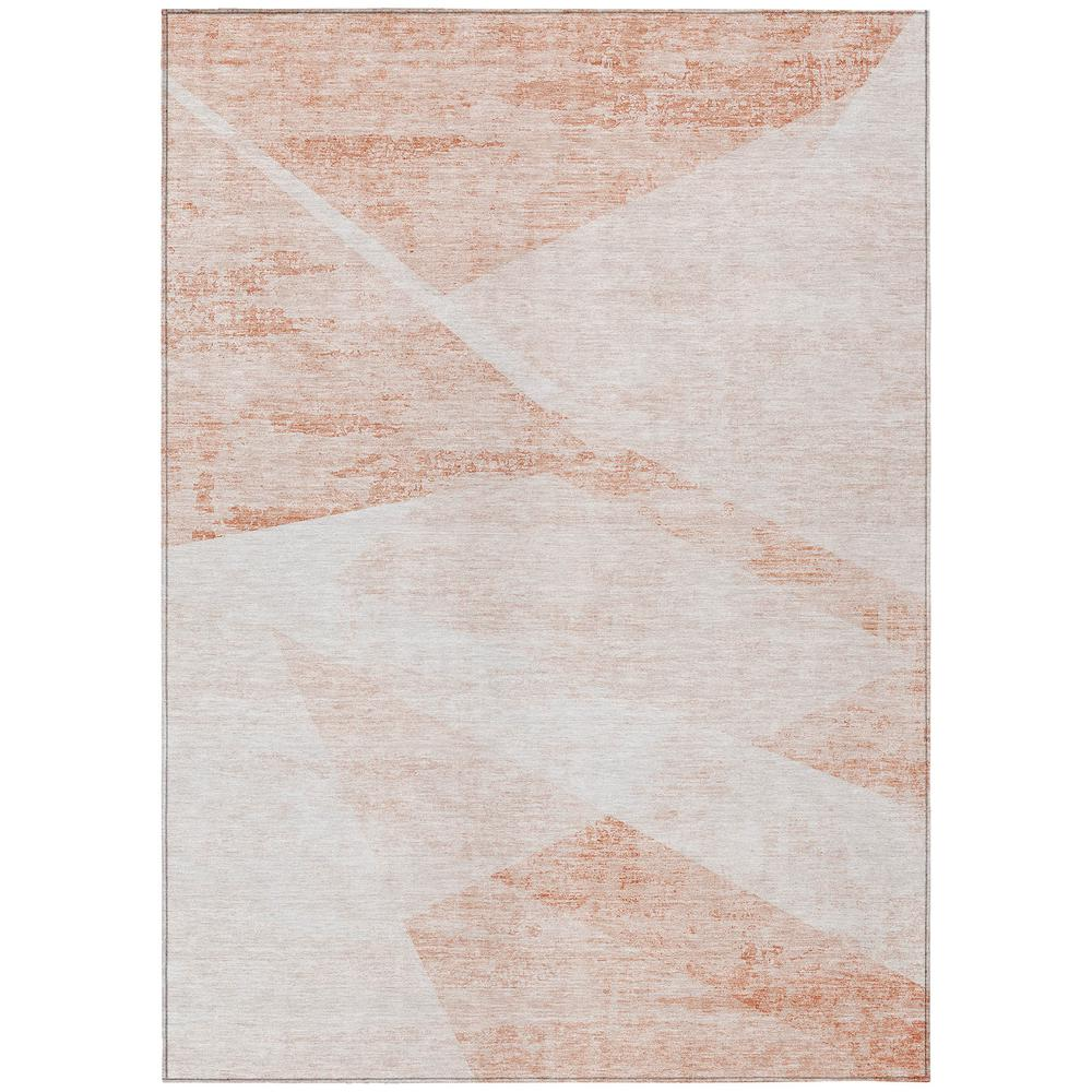 Start2Finish Chantille ACN770 orange 9x12 rug with intricate patterns and soft texture, ideal for living rooms or bedrooms.