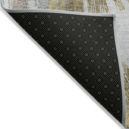 Start2Finish Chantille ACN773 Gold 9x12 rug with intricate patterns and plush texture, ideal for adding elegance to living spaces.