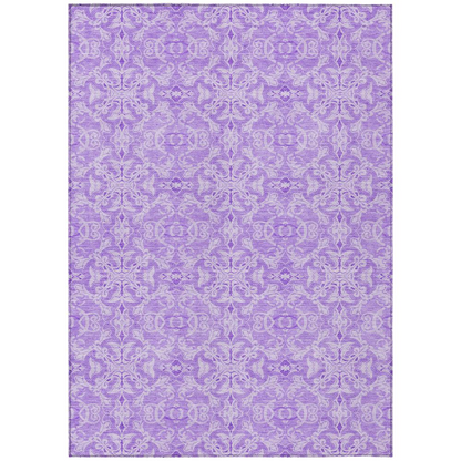 Start2Finish Chantille ACN784 purple 9x12 rug with intricate pattern and plush texture, ideal for living rooms or bedrooms.
