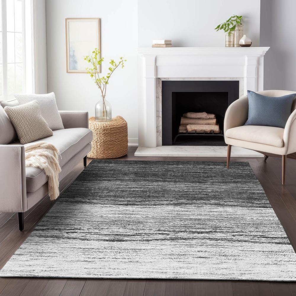 Start2Finish Chantille ACN786 gray 8x10 rug with soft, woven texture suitable for living rooms and bedrooms.