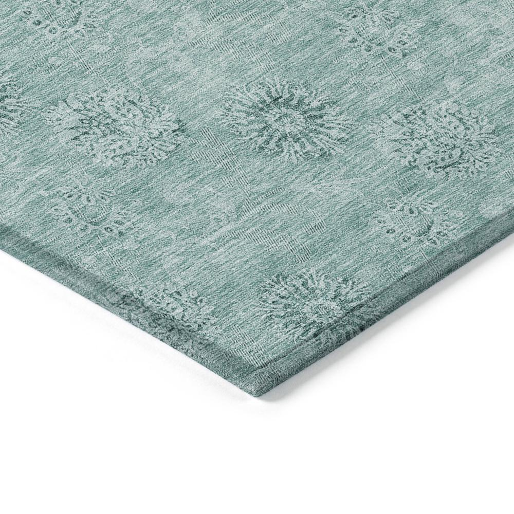 Start2Finish Chantille ACN789 teal 8x10 rug showcasing a soft, textured woven design in vibrant teal color.