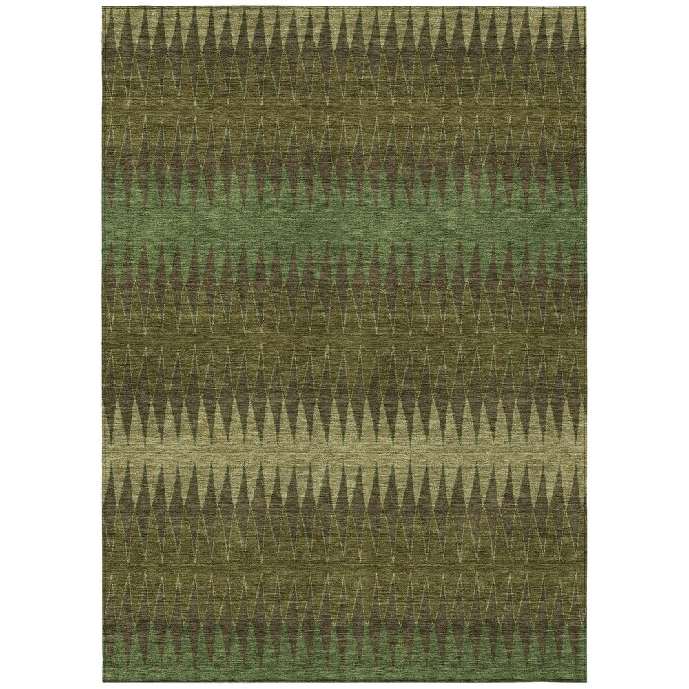 Start2Finish Chantille ACN867 green 10x14 rug with intricate woven pattern, soft texture, and vibrant color for living room decor.