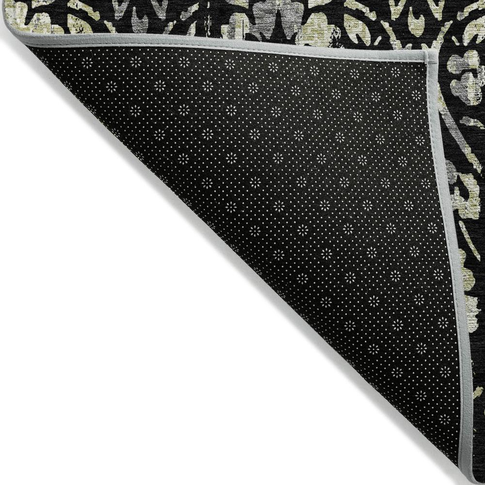 Start2Finish Chantille ACN868 black 9x12 rug with intricate pattern, soft texture, and plush pile for elegant home decor.