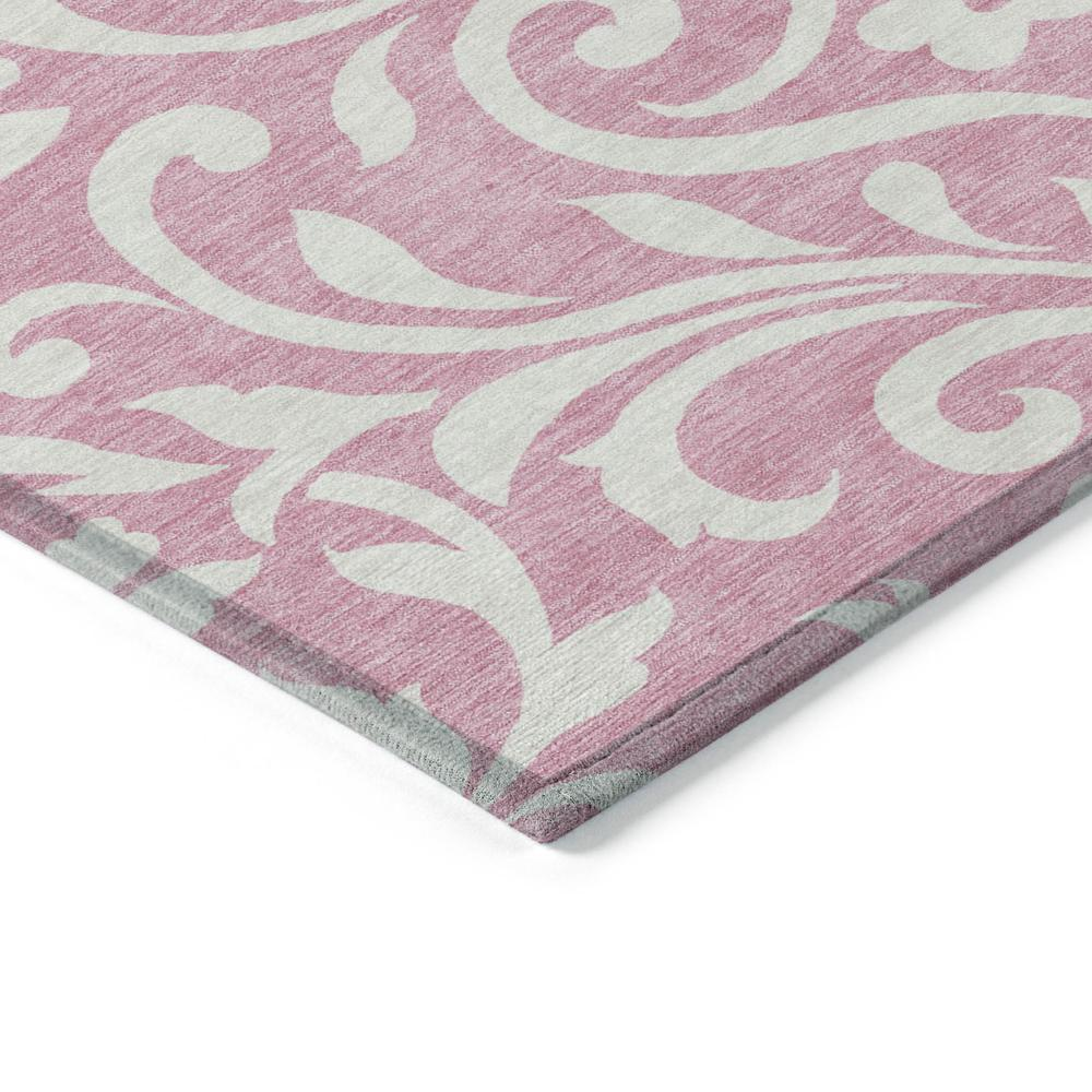 Start2Finish Chantille ACN875 pink rug, 10x14 feet, soft and plush with intricate pattern, ideal for living rooms or bedrooms.