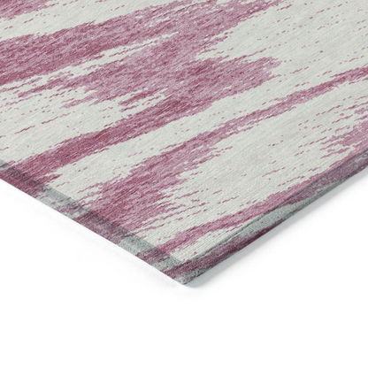 Start2Finish Chantille ACN876 pink rug, 10x14 feet, featuring a soft, plush textile with a subtle pattern, ideal for living rooms.