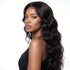 Natural color 4x6 lace closure wig with body wave human hair from Pear Daisy, showcasing the lace front and wavy texture.