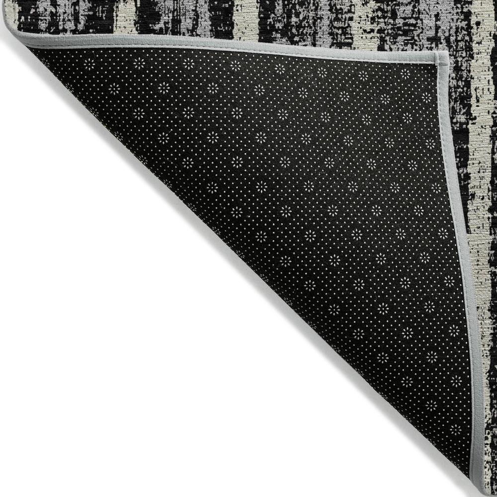 Start2Finish Chantille ACN892 black 9x12 rug with intricate pattern, plush texture, and durable woven design for modern living spaces.
