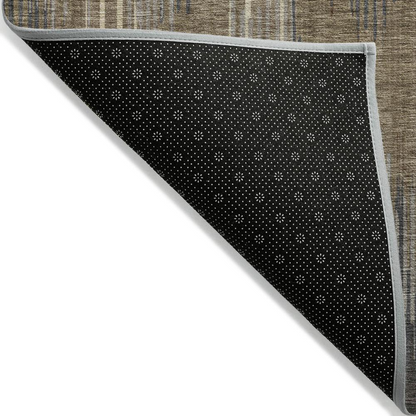 Start2Finish Chantille ACN893 brown rug featuring a 9 by 12-foot woven textile with intricate pattern and soft texture.