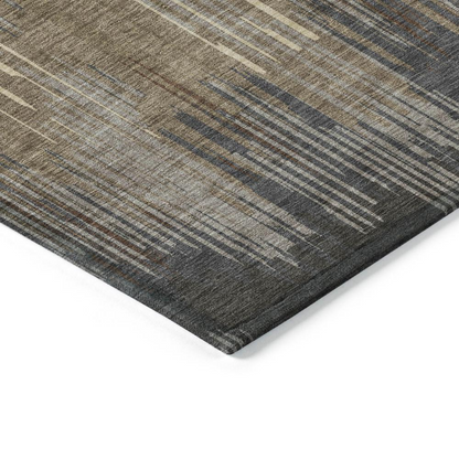 Start2Finish Chantille ACN893 brown 9x12 rug with intricate pattern, ideal for adding warmth and style to living spaces.