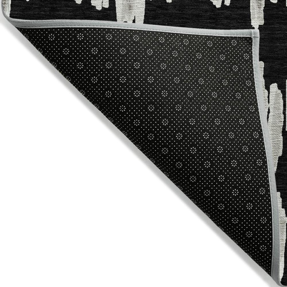 Start2Finish Chantille ACN905 black 9x12 rug with soft, woven texture and subtle pattern, perfect for living room or bedroom decor.