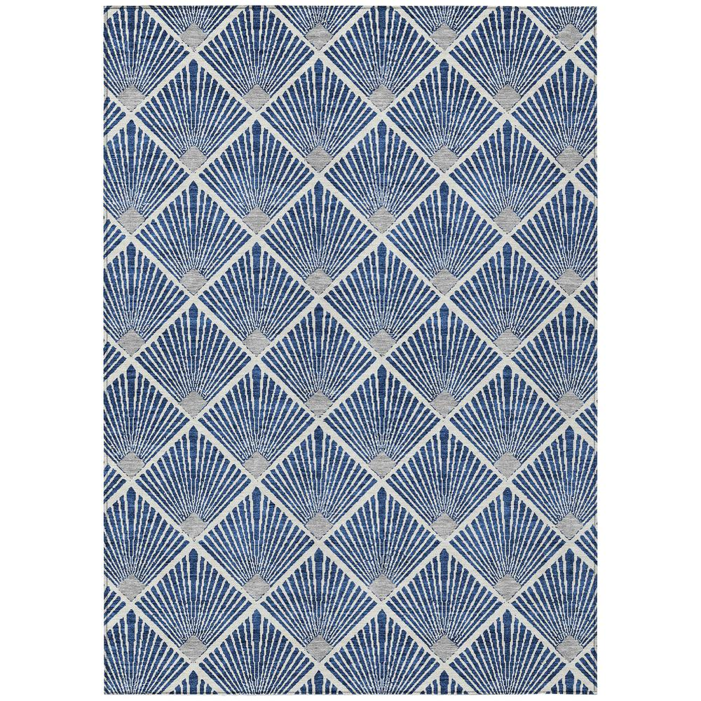 Start2Finish Chantille ACN914 blue 9x12 rug with intricate pattern, soft texture, perfect for living room or bedroom decor.
