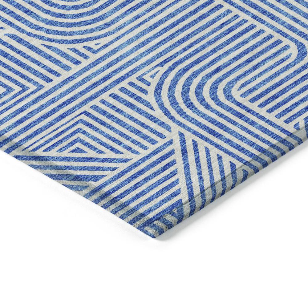 Start2Finish Chantille ACN917 blue 9x12 rug with intricate patterns and soft texture, ideal for adding style to living spaces.