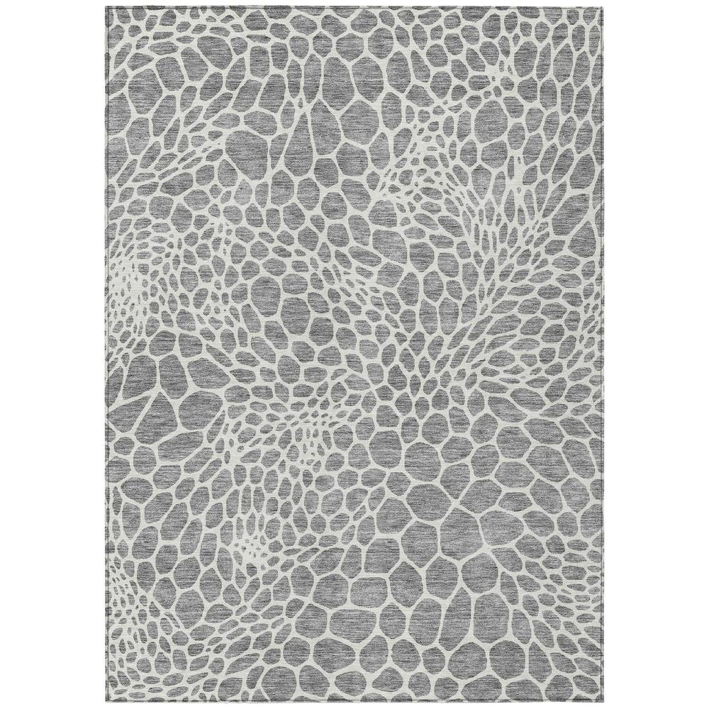 Start2Finish Chantille ACN919 gray 8x10 rug with soft woven texture and modern design, perfect for living rooms or bedrooms.
