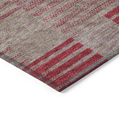 Start2Finish Chantille ACN954 red 9x12 rug with intricate pattern, soft texture, and vibrant color, ideal for living room or bedroom decor.