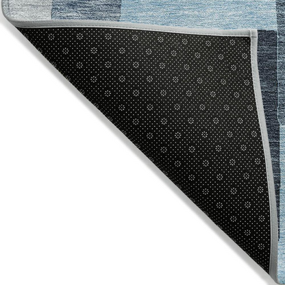 Start2Finish Chantille ACN955 blue 9x12 rug with intricate pattern and soft texture, ideal for living room or bedroom decor.