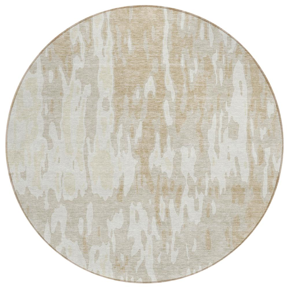 Start2Finish Chantille ACN957 brown 8x8 rug with intricate pattern and soft texture, suitable for living room or bedroom decor.