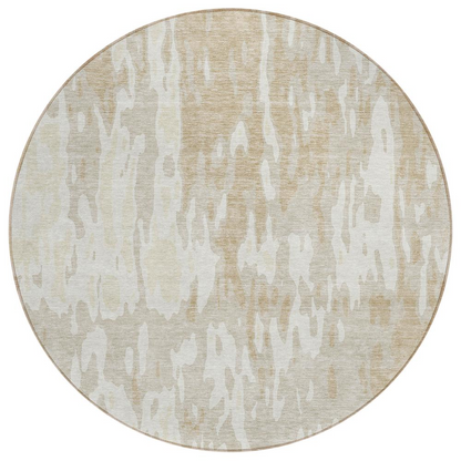 Start2Finish Chantille ACN957 brown 8x8 rug with intricate pattern and soft texture, suitable for living room or bedroom decor.