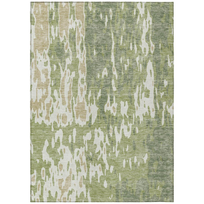 Start2Finish Chantille ACN957 green 9x12 rug with intricate pattern and plush texture, perfect for living room or bedroom decor.