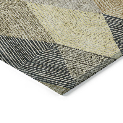 Start2Finish Chantille ACN962 brown 5x7.6 rug with plush texture and intricate pattern, ideal for living room or bedroom decor.
