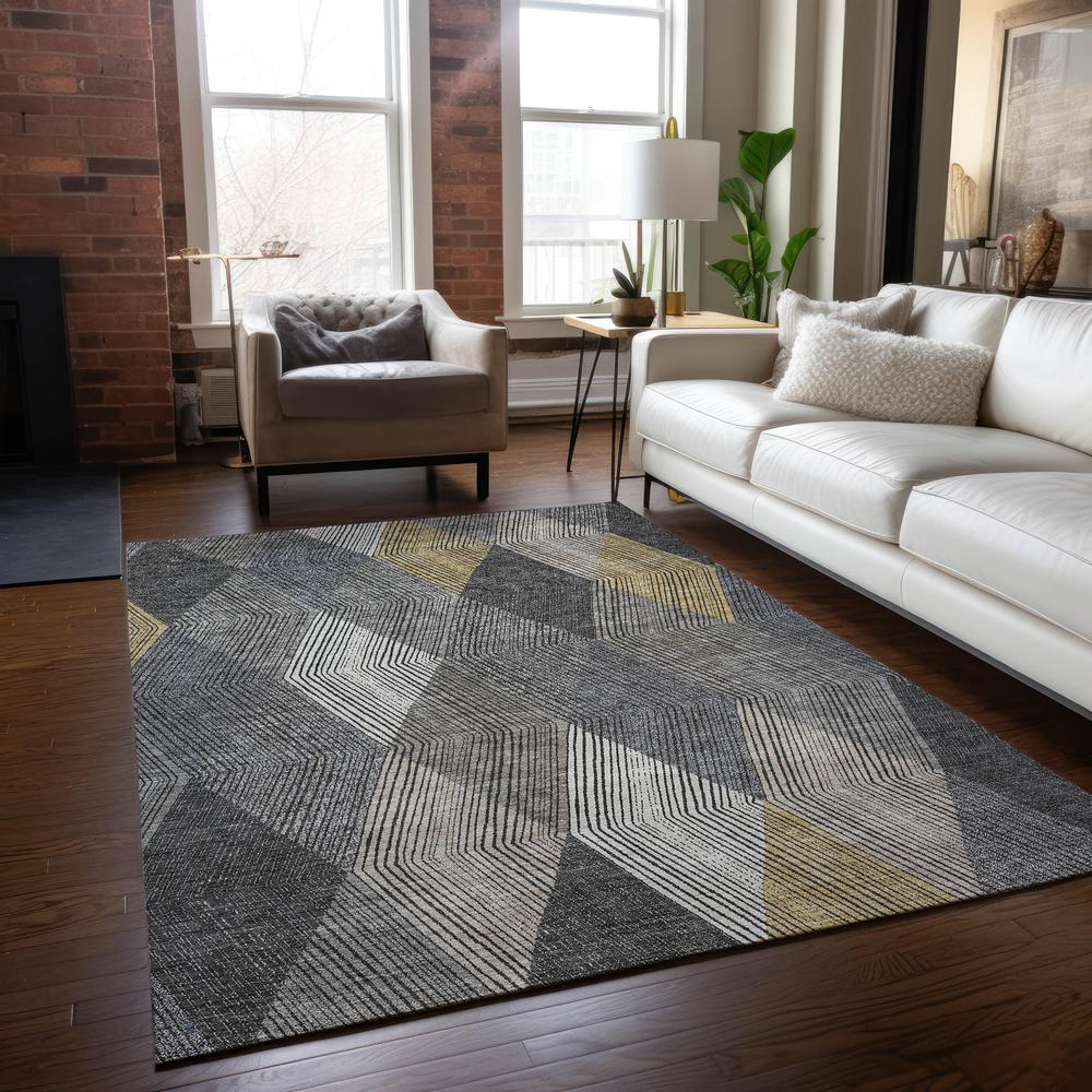 Gray Chantille ACN962 8x10 rug from Start2Finish with intricate patterns, soft texture, and elegant design for living spaces.