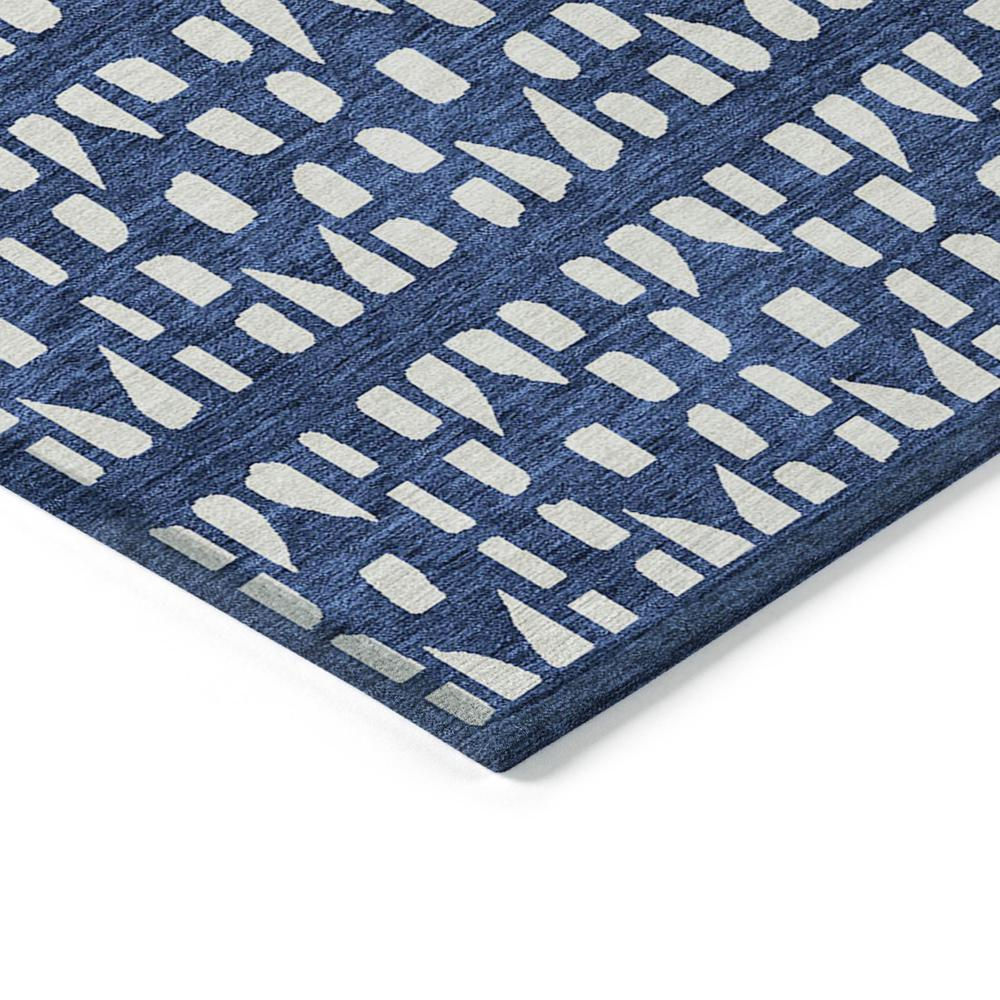 Start2Finish Chantille ACN963 blue 8x8 rug with intricate pattern, soft texture, and plush pile for living room or bedroom decor.