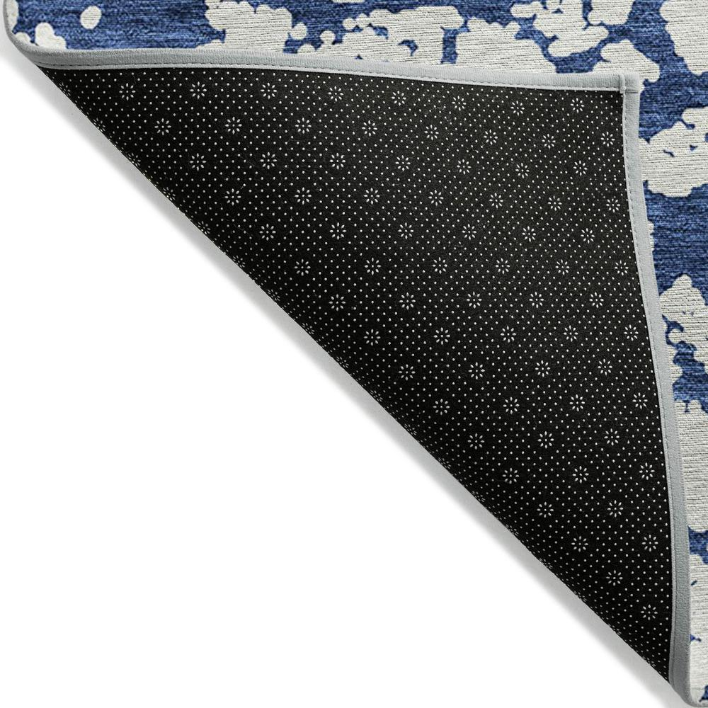 Start2Finish Chantille ACN972 blue 9x12 rug with intricate pattern, soft texture, and vibrant color, perfect for living room or bedroom decor.