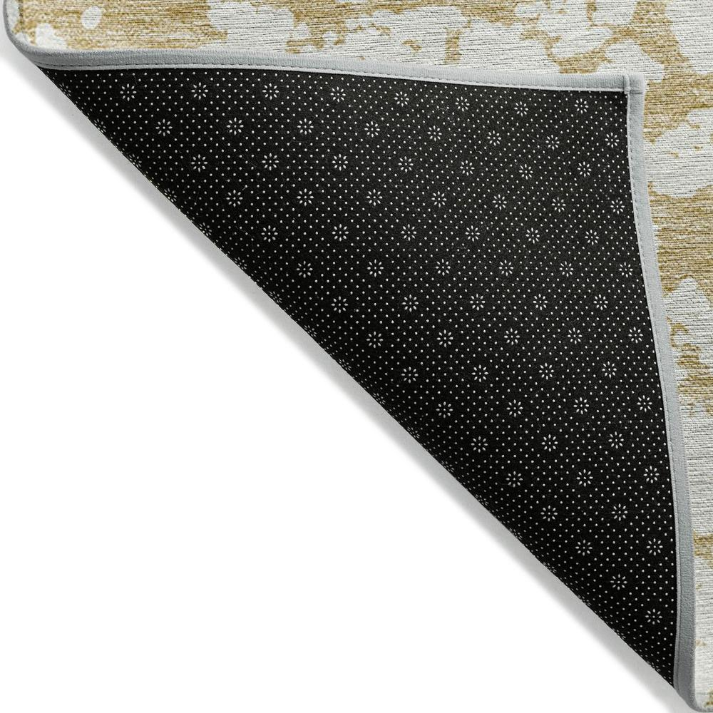 Start2Finish Chantille ACN972 gold 9x12 rug showing a plush, patterned area rug with intricate design in warm gold tones.
