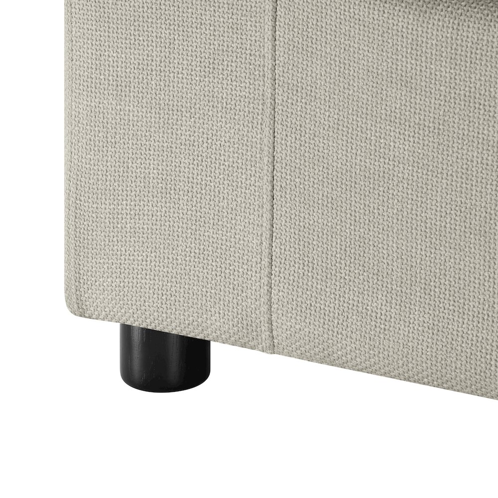 Start2Finish Casella modern beige armchair with plush upholstery and sleek design, perfect for contemporary living spaces.