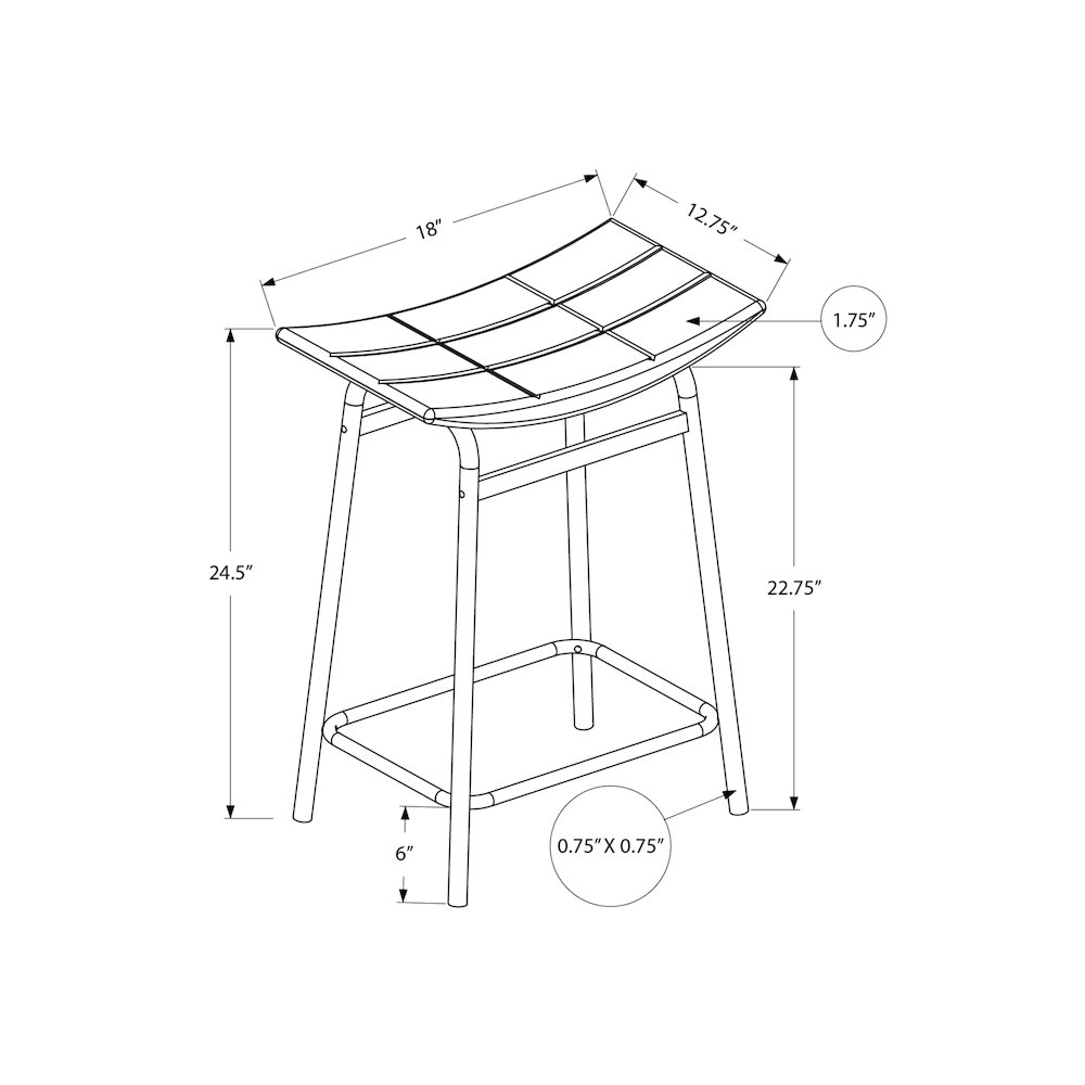 Set of two counter height barstools by Start2Finish featuring wooden seats and metal legs, modern design for kitchen or bar area.