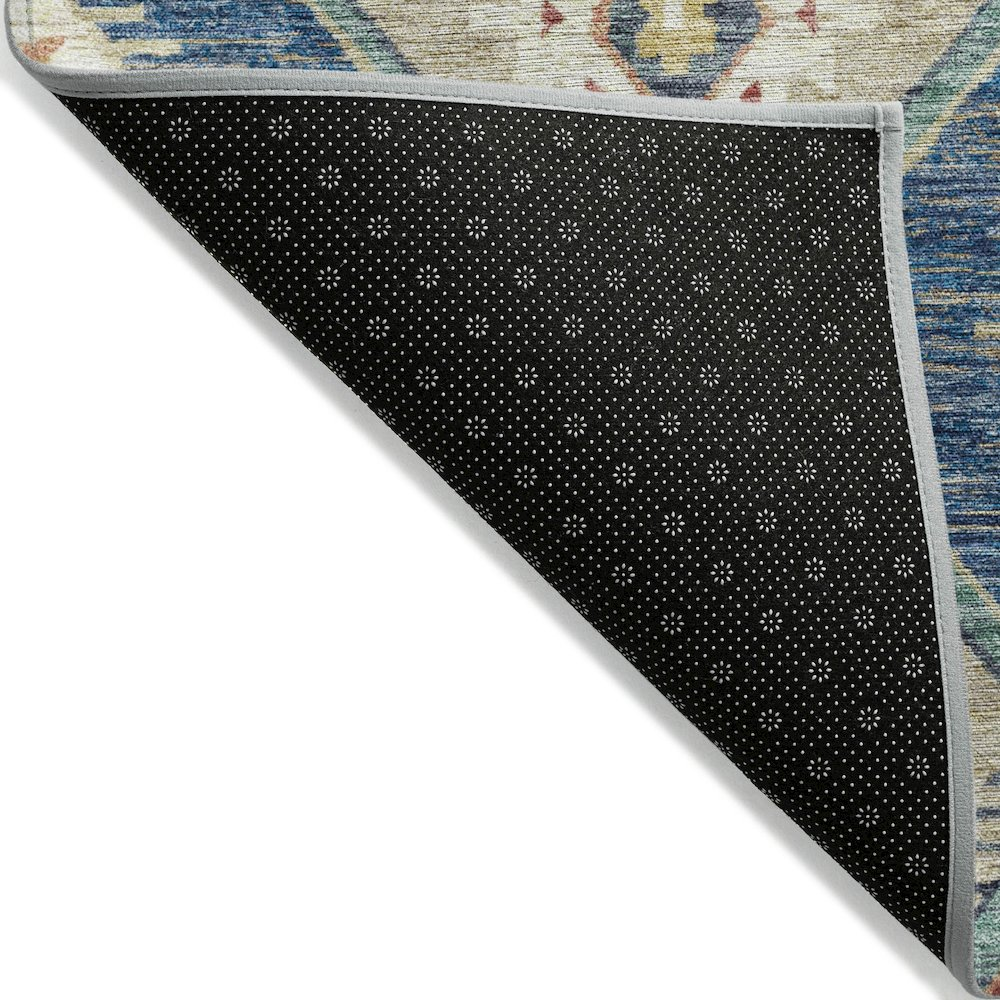 Start2Finish navy indoor/outdoor Chantille ACN2210 rug, 3x5 feet, machine washable, with a textured pattern suitable for indoor and outdoor use.