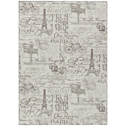 Machine washable indoor/outdoor Chantille ACN2209 linen rug by Start2Finish, 3&