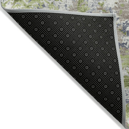 Machine washable indoor/outdoor Chantille Aloe runner rug by Start2Finish, 2&
