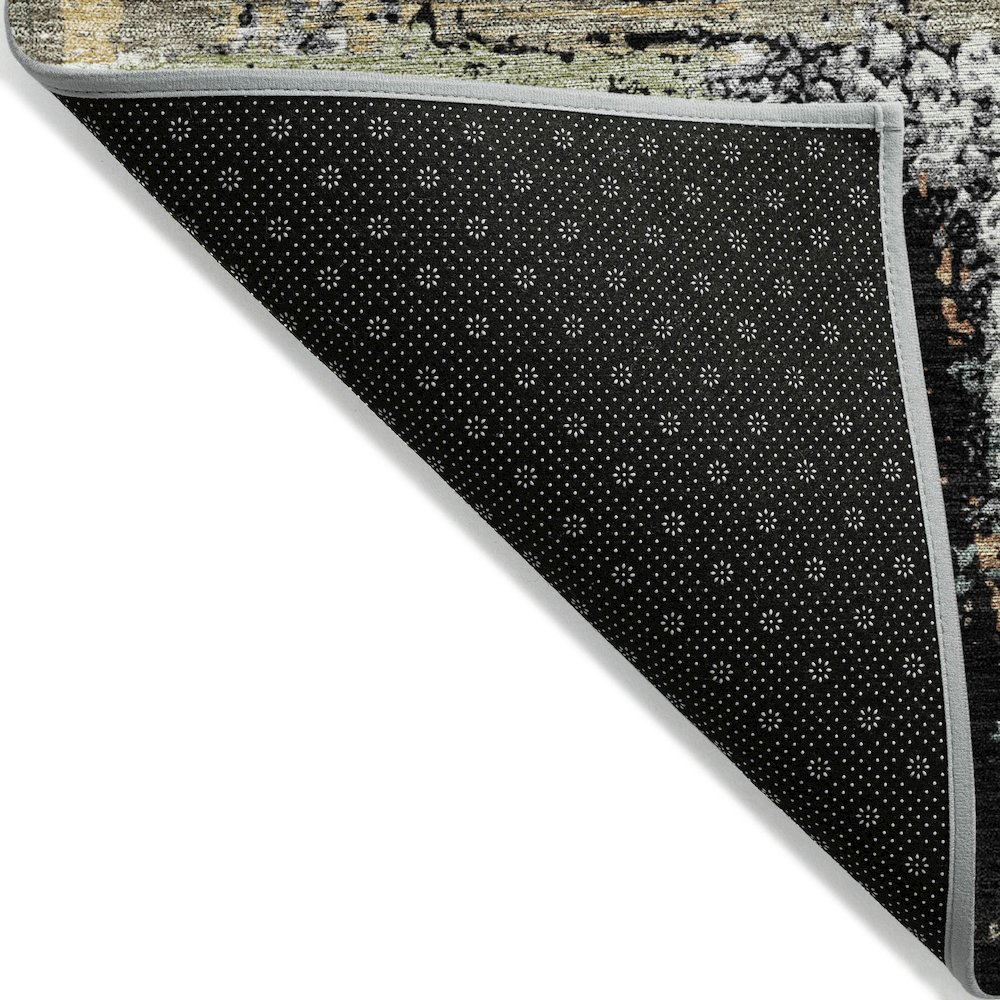 Start2Finish black indoor/outdoor Chantille rug, 5&