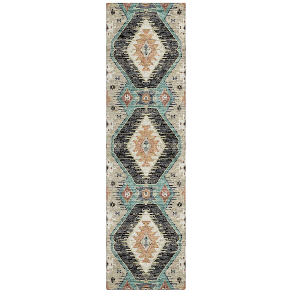 Start2Finish black Chantille indoor/outdoor runner rug, 2&