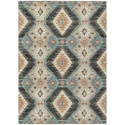 Black indoor/outdoor Chantille ACN2210 rug by Start2Finish, 3&