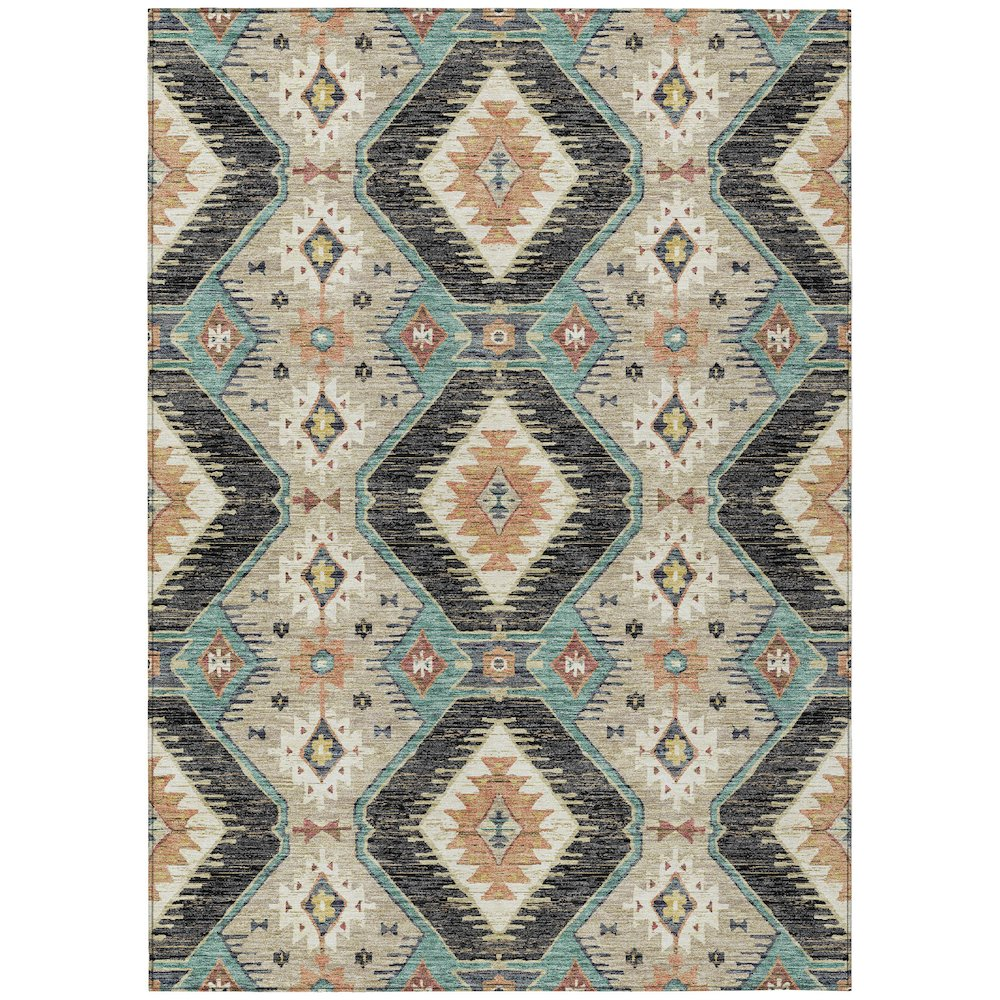 Start2Finish black indoor/outdoor Chantille ACN2210 rug, 5&
