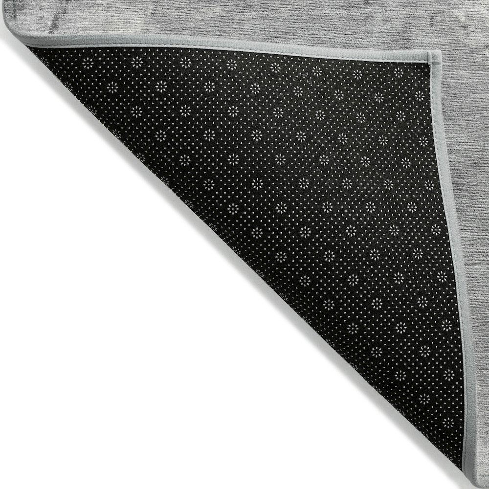 Gray indoor/outdoor chantille rug by Start2Finish, 5&