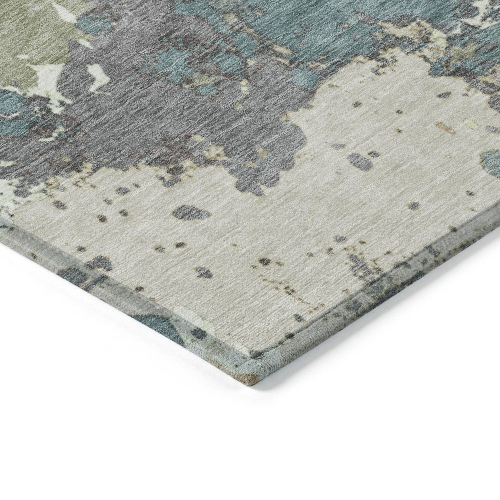 Start2Finish seafoam indoor/outdoor Chantille ACN2217 rug, 10x14 feet, machine washable, with a textured, patterned design.
