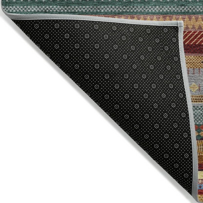 Start2Finish machine washable indoor/outdoor Chantille ACN2218 paprika rug, 5&
