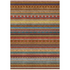 Start2Finish machine washable indoor/outdoor Chantille ACN2218 paprika rug, 10x14 feet, with vibrant red-orange color and textured pattern.