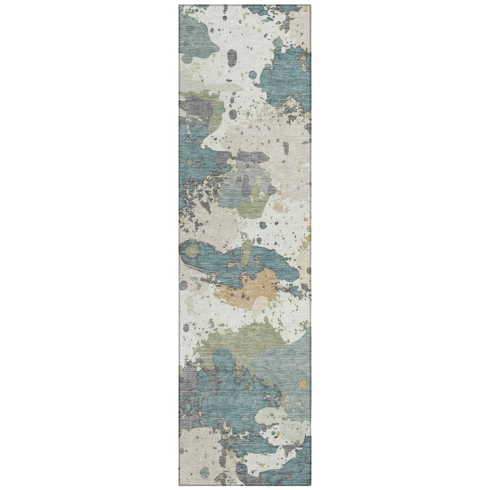 Start2Finish seafoam indoor/outdoor chantille runner rug, 2&