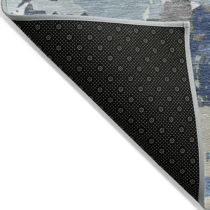 Start2Finish denim indoor/outdoor chantille rug, 8&