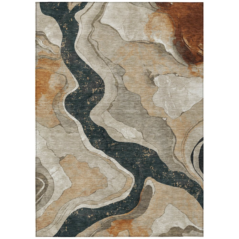 Start2Finish indoor/outdoor Chantille ACN2219 Putty rug, machine washable 8&